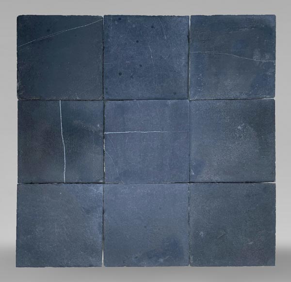 重要的来自比利时苏瓦尼区的280平方米黑色石地板，十九世纪- 地板与镶 